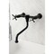 Kingston Brass KS1210BEX Wall Mount Bathroom Faucet, Matte Black KS1210BEX - alternate 3